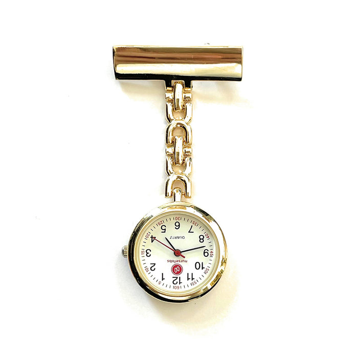 Gold Chainlink Fob Watch