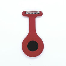 Load image into Gallery viewer, red nurse fob watch back