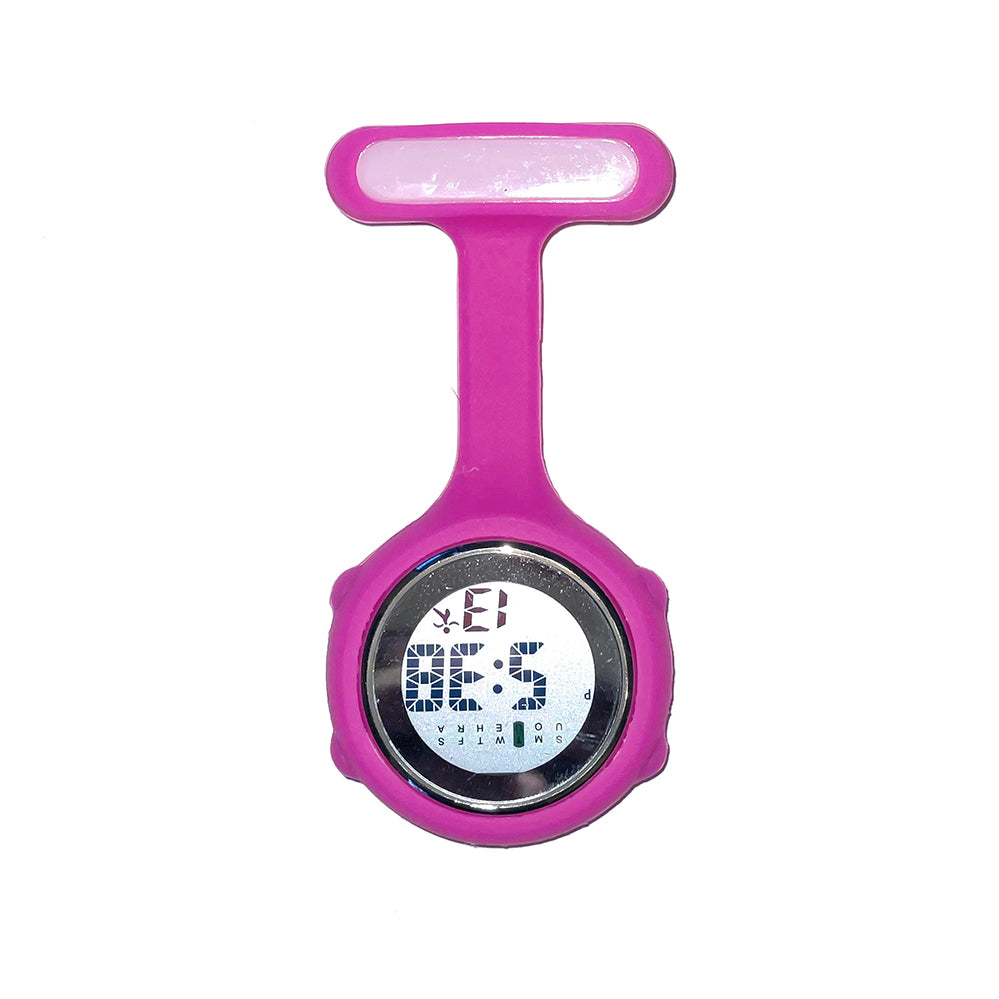 Fuchsia Digital Fob Watch | Digital Nurse Watch For Nurses & Vets ...