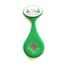 Load image into Gallery viewer, Green Droplet Fob Watch