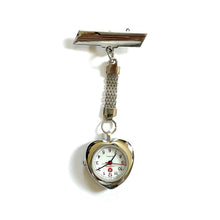 Load image into Gallery viewer, Heart Of Silver Fob Watch