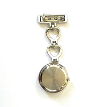 Load image into Gallery viewer, Mystic Hearts Silver Fob Watch